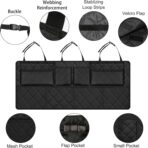Femuar Car Trunk Organizer, Large Capacity Backseat Trunk Organizer (42"*18"), Collapsible Car Storage Bag with 8 Pockets, SUV/MPV/Truck - Black - Image 4