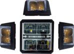 SAM 1312200 Snow Aftermarket Manufacturing Heated LED Universal Plow Headlight Kit With Multi-Mount Signal, Directional Indicator, Easy Installation, Snowplow Accessories, Snowplow Equipment - Image 3