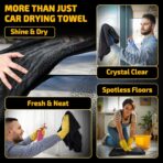 2-Pack 1200 GSM Car Drying Towels – Microfiber Towels for Cars (36" x 24"), Ultra-Absorbent, Streak-Free, Scratch-Free, No Water Spots, Double-Twist Pile & Edgeless Design - Image 7