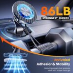 for MagSafe Car Mount Magnetic Phone Holder for Car [2026 Upgraded 22X Magnets & Double-Hooks] Phone Holders for Your Car Stand for Dashboard Vent GPS for iPhone 17/16/15/14/13 Android etc - Image 6