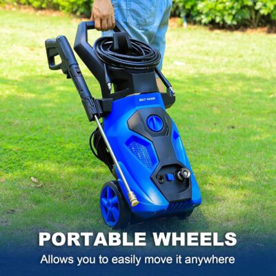 BILT HARD 1.76 GPM 2300 PSI Electric Pressure Washer, Power Motor with Stainless Steel Wand, 4 Spray Nozzles, Built-in Detergent Tank, 20Ft Hose, 35Ft Power Cord for Cars/Driveway/Fences/Home/Patios - Image 7
