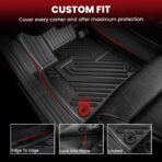 LASFIT Floor Mats & Cargo Mat Fits for Subaru Crosstrek 2023-2018(Not Hybrid) & Impreza Hatchback 2023-2017, All Weather TPE Custom Fit Easy Clean Durable Car Mats for Crosstrek & Impreza Floor Liners - Image 2