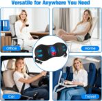 Lumbar Support Pillow for Office Chair - Memory Foam Lumbar Pillow with Detachable Strap & Breathable Cover, Ergonomic Back Support for Office Chair, Car Seat Cushion, Bed Rest (Black) - Image 7