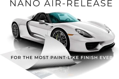 VViViD+ Ultra Gloss Premium Vinyl Car Wrap Film (1ft x 5ft, Gloss White) - Image 3