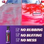 SHINE ARMOR Fortify Quick Coat High Performance Ceramic Coating, Car Wax Spray, Hydrophobic Top Coat Polish and Polymer Paint Sealant Protection for Vehicle Leather Seat, Tires, Bumpers, Rims Made in - Image 4