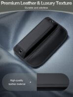 Premium Leather Car Seat Gap Filler Organizer (0.2”-1.2" Gaps), Clever Gifts for Car SUV Truck Owners (Black, 1 Pack) - Image 6