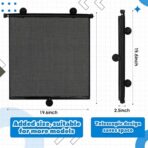 Blosssound 2 Pack Car Side Window Sun Shades Extra Wide Retractable Window Shades for Car Blocks Heat Roller Sunshade Visor for UV Rays Glare Protection Accessories (22 × 24 Inch) - Image 3