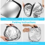 Car Windshield Sun Shade Sunshade Compatible With BMW 3-Series 328i 335i 320i 330i 325i F30 F31 M3 E60 E61 2026 2025 2024 2023 2022 2021-2013 Accessories, Foldable Car Front Window Sun Shield - Image 8
