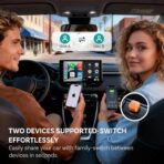 OTTOCAST Mini 3.0 (Pot) 2025 2-in-1 Wireless CarPlay/Android Auto Adapter, 5GHz WiFi, Auto Connect for 2016+ Cars - Image 7