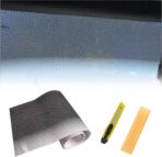 Car Windshield/Rear Window Sunshade Film - Static Cling & Reusable | Heat & UV Blocking | Gradient Black Design | 78.7" x 6" Universal | Tools Included (1 PCS)