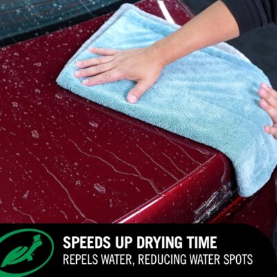 Turtle Wax 50834 1-Step Wax and Dry, Quick and Easiest Step to High Shine, for Cars, Trucks, Motorcycles and RVs, 26 oz. Double Pack with Microfiber Towel - Image 4