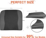 Car Seat Cushion, Comfort Memory Foam Car Cushions for Driving - Sciatica & Lower Back Pain Relief, Driver Seat Pillow for Auto, Office Chair, Wheelchair - 4D Mesh Black - Image 7