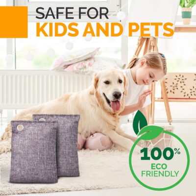 Activated Charcoal Odor Absorber for Strong Odors in Car, Closet, Shoe, Basement. 10 Activated Charcoal Bags Odor Absorbers for Home. Bamboo Charcoals Air Purifying Bag Charcoals Deodorizer Eliminator - Image 8