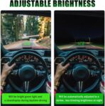 GPS Heads up Display for Cars with HD Large Font,USB Plug & Play Digital Speedometer for Car with Adjustable Brightness,Universal Car HUD Head up Display for Speed Displays - Image 4