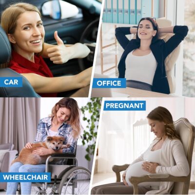 Lumbar Support Pillow for Car, Memory Foam Lumbar Pillow for Lower Back Pain Relief - Back Cushion for Driving, Chair Support for Car-Office Chair, Wheelchair - Classic Brown - Image 7