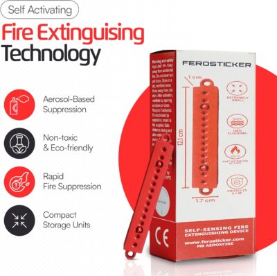 Small Automatic Fire Extinguisher – Non-Toxic, Compact & Maintenance-Free Household Fire Protection for Electric Boxes, Solar Generators, Vehicles, Lithium Batteries, Ship Cabins. - Image 3