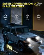 Cougar Motor Fog Bulbs 9007, 9007 Bulb with Dual Cooling Fan, 10X Brightness Real 1:1 Size, Long Lasting White Auxiliary Fog Light for off-road ATV UTV, Pack of 2 - Image 8