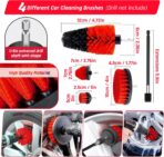 55PCS Car Detailing Kit Interior Cleaner with High Power Handheld Vacuum, Car Detailing Brush Set, Car Cleaning Kit, Drill Brush Set, Car Cleaning Tools Brushes for Interior, Exterior, Wheels - Image 4