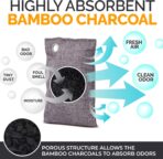 Activated Charcoal Odor Absorber for Strong Odors in Car, Closet, Shoe, Basement. 10 Activated Charcoal Bags Odor Absorbers for Home. Bamboo Charcoals Air Purifying Bag Charcoals Deodorizer Eliminator - Image 7