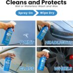 Wet or Waterless Car Wash Wax 128 Fl. oz, UV Protection. Cleans, Protects, and Shines. Aircraft Quality Just Spray On and Wipe Dry Anywhere, Anytime, Home, Office, School, Garage, Parking Lots. - Image 2