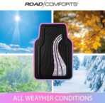 Road Comforts Car Floor Mats Full Set – Front & Rear Car Floor Mats with Aluminum Design, Anti-Slip Backing, All-Weather Protection, Trim-to-Fit Car Mats for Most Sedans, SUVs & Vans - Glitter - Image 7