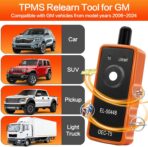 TPMS Relearn Tool for Car Tire Sensor, FIRSTOOL EL-50448 TPMS Reset Tool Tire Sensor Programmer, OEC-T5 TPMS Programming Tool Tire Pressure Sensor Reset Tool for GM Series Vehicles 2006-2026 - Image 9