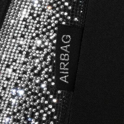 CAR PASS Bling Diamond Leather Car Seat Covers for 2 Front Interior Sets, Waterproof Shining Glitter Sparkly Crystal Universal Armrest Fit Automotive Truck SUV Cute Women Girl, Black Silver Rhinestone - Image 5