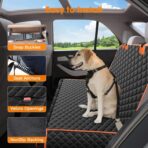 MIXJOY Dog Seat Cover for Back Seat Waterproof Dog Seat Covers for Cars, Car Seat Protector for Dogs, Nonslip Back Seat Cover for Trucks & SUV - Image 5