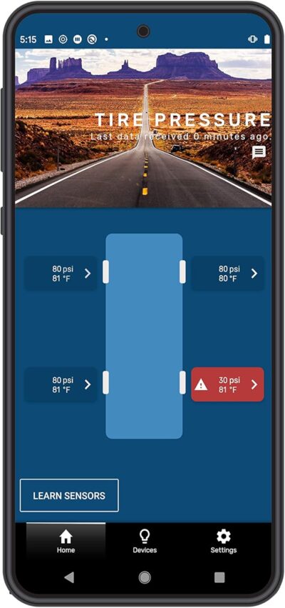 Lippert Components Tire LINC Tire Sensors (2 Pack) for RVs, 5th Wheels, Motorhomes, Tow Vehicles, Easy DIY Installation on Valve Stem, OneControl App Compatible - 2020106299 - Image 7