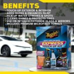 Meguiar's Drive-Thru Car Wash Express Touch-Up Kit - The Perfect Car Detailing Kit for Touching Up After Running Through an Automatic Car Wash or After Washing Your Ride at Home, Clean Inside and Out - Image 8