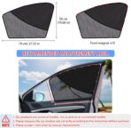 ZATOOTO Car Window Shades Front Window Sun Shade Half Blackout & Half See-Through Car Window Cover for Driver Side Privacy and Visible in One Magnetic Universal for Most Cars for Camp, Travel, Nap - Image 5