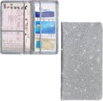 Ziciner Car Registration and Insurance Holder, Auto Card Document Glove Box Organizer with Magnetic Closure, Universal Vehicle Interior Accessories for Cars SUVs (Silver-Large)