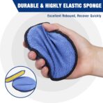 WORKPRO 18-Pack Car Wax Applicator Pads with Finger Pocket, Microfiber Soft Foam Polishing Pads for Car Detailing & Cleaning, Lint-Free, High Resilience - Image 3