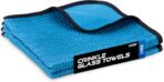 VIKING Glass Microfiber Cleaning Cloth for Car and Home 2 Pack, Glass Towels for Mirror, and Picture Frames, and Car Detailing Kit, 16 inch x 16 inch, Blue