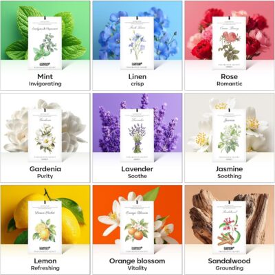 MYARO 12 Pack Lavender Scented Sachets | Odor Eliminator & Air Freshener for Drawer, Closet, Car, Shoes, Gym Bag, Suitcase | Home Fragrance Gift Set - Image 7