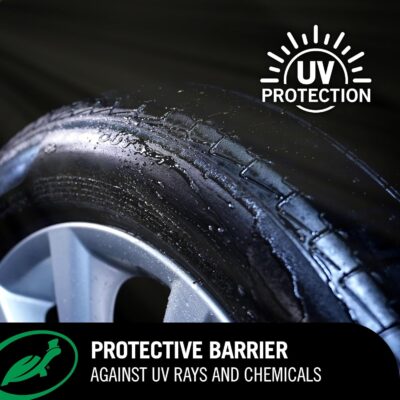 Turtle Wax Hybrid Solutions Graphene Acrylic Tire Shine Spray Coating, Long-Lasting Rich Black Shine, No-Sling, Water-Resistant Tire Dressing with UV and Dirt Repellent Protection, 23oz (Pack of 1) - Image 4