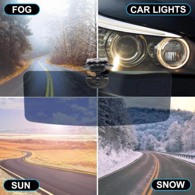 Sun Visor Extender for Car, Polarized Sun Visor for Car, Adjustable Cars Visor Extender Sun Blocker,Sunvisor Extension Protect from Snow Blindness,Glare and Harmful Light(1PCS) - Image 2