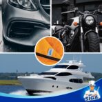 MR.SIGA Professional Premium Microfiber Towels for Cars, Dual-Sided Car Washing and Detailing Towels, Gold, 15.7 x 23.6 inch, 12 Pack - Image 4