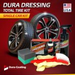 DURA-COATING TECHNOLOGY, Dressing Total Tire Kit, Single Car Kit - All Inclusive Tire Shine, and Cleaner Kit for a Lasting Shine and Brilliant Finish - 16 Ounce Tire Cleaning Spray - Made in The USA - Image 2
