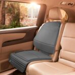 Munchkin Child Car Seat Protector, Elite Seat Guardian with Grime Guard Fabric, Dark Grey - Image 4