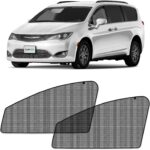 CLIM ART Magnetic Car Window Sunshade for Chrysler Pacifica 2017-2026, 2 Pc.Set, Side Glass Covers Screen, Block Sun Rays Curtains, Window Shield Sun Shade in Cars, Camping Accessories - MS0153