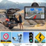 GPS Navigator for Car Truck RV, Latest 2026 Map, 9 inch Touch Screen Real Voice Spoken Turn-by-Turn Direction Reminding Navigation System for Cars, Vehicle GPS with Speed and Red Light Warning - Image 4