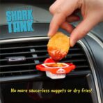 Saucemoto Dip Clip | An in-car sauce holder for ketchup and dipping sauces. As seen on Shark Tank (2 Pack, Black) - Image 2