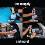 Chemical Guys Car Interior Detailing Kit - VRP Protectant, Nonsense Cleaner, Streak Free Glass Cleaner, 3 Detailing Brushes, 3 Towels, 2 Applicators, 11-Items - Image 3