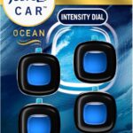 Febreze Car Ocean Scent Air Freshener Vent Clip, .07 oz. Car Vent Clip, Pack of 4