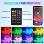 Nilight 6Pcs Car Underglow Neon Accent Strip Lights 300 LEDs RGB Multi Color DIY Sound Active Function Music Mode with APP Control and Remote for Van SUV Truck - Image 2