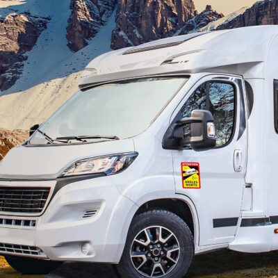 Attention Angles Morts - Adesivi autoadesivi per veicoli obbligatori a partire da 3,5 t in Francia, 25 x 17 cm, resistenti alle intemperie, R145 (camper, 3 pezzi) - Image 5