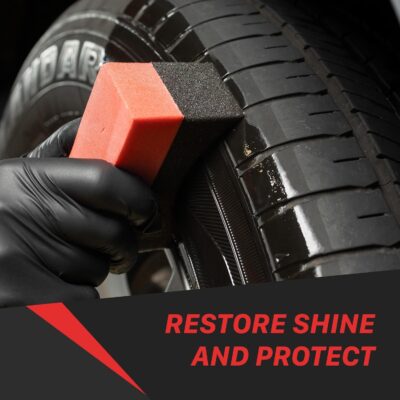 Maxshine Tire Shine 16oz | Acrylic Formula Tire Dressing with UV Protection | No-Sling, Dry-to-the-Touch Finish | Gloss Enhancer Nourishes Rubber & Protects Tires | Professional Car Detailing Supply - Image 7