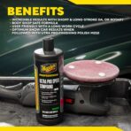 Meguiar's M11032 Mirror Glaze Ultra Pro Speed Compound, Rubbing Compound for Cars Removes Up to 1,200 Grit Sanding Marks and Leaves a Swirl-Free, High-Gloss Finish, 32 Oz or 1 Gal - Image 9