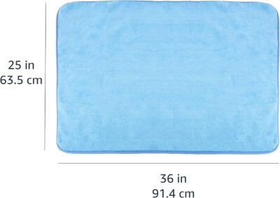 Amazon Basics Super Absorbent Microfiber Car Drying Towel, Scratch-Free, Streak-Free, Lint-Free, 36"L x 25"W, Blue - Image 5